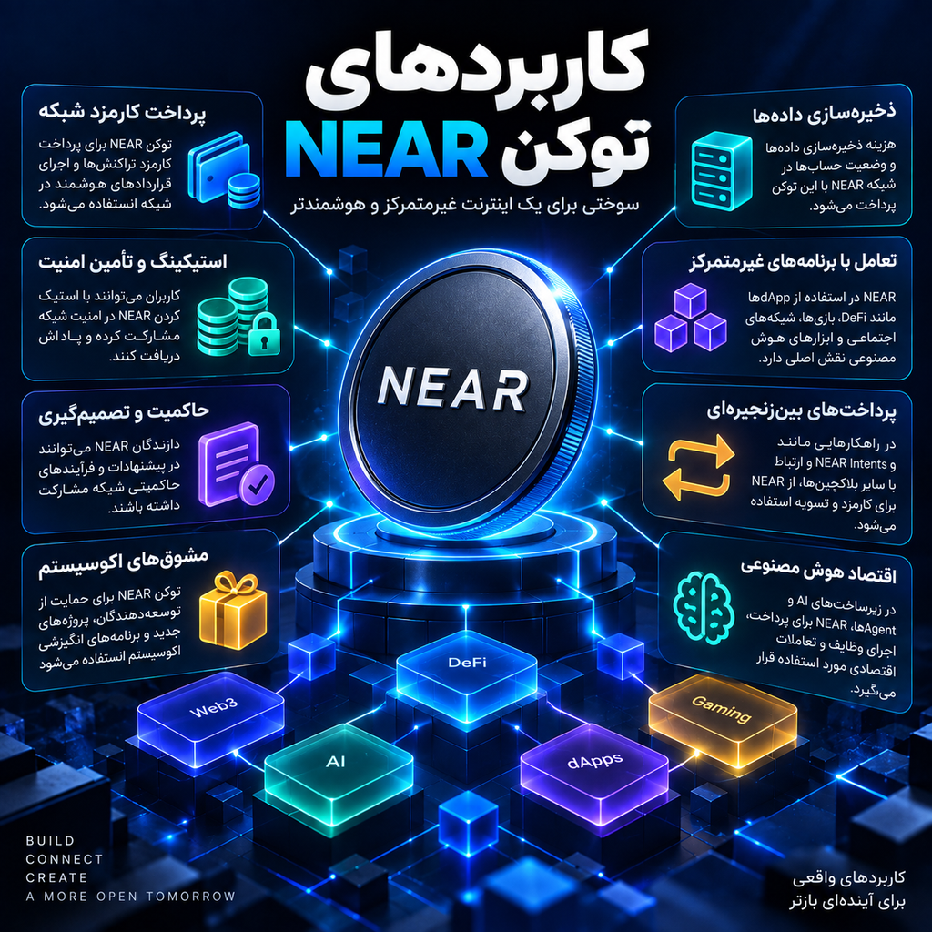 کاربردهای توکن NEAR