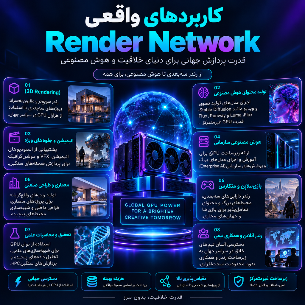 کاربردهای واقعی Render Network