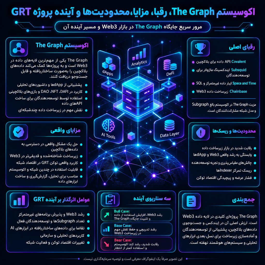 اکوسیستم The Graph، رقبا، مزایا، محدودیت‌ها و آینده پروژه GRT