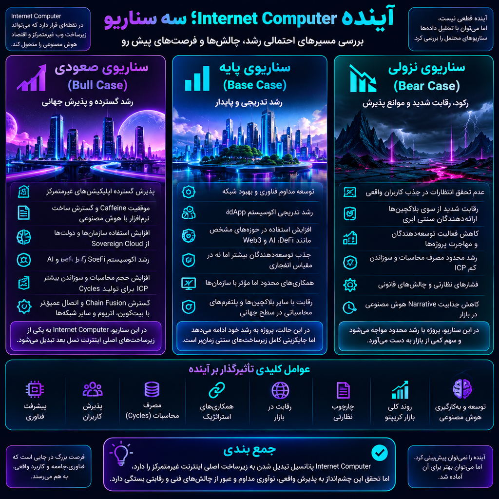آینده Internet Computer؛ سه سناریو